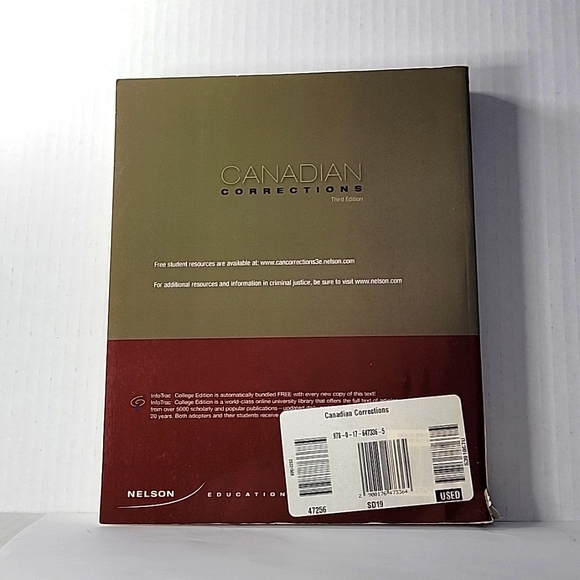 Canadian Corrections 3rd Edition Textbook - Picture 2 of 3